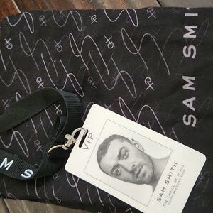 Sam Smith OFFICIAL Scarf and VIP Concert Lanyard Asba Freebie